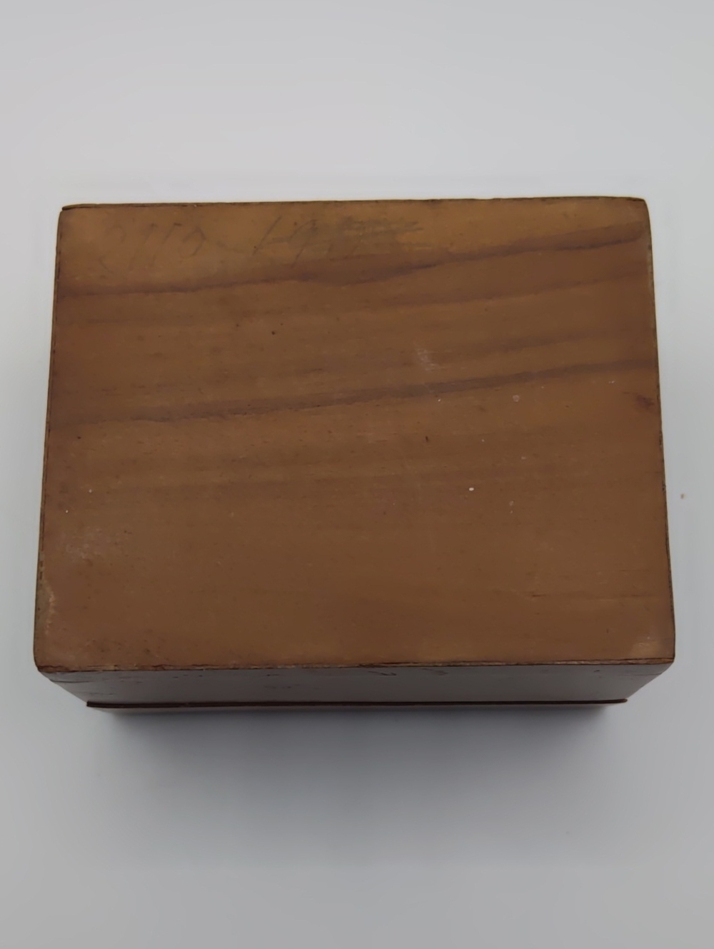 Dragon Trinket Box Burl Veneer Inlay Vintage - Picture 9 of 10
